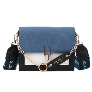 2020 new mini handbags women fashion ins ultra fire retro wide shoulder strap messenger bag purse simple style Crossbody Bags