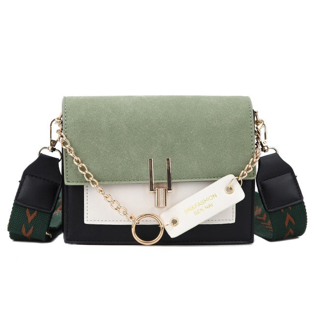 2020 new mini handbags women fashion ins ultra fire retro wide shoulder strap messenger bag purse simple style Crossbody Bags
